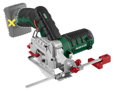 Produktbild von PARKSIDE® Akku und Ladegerät) (Akku-Handkreissäge PHKSA 12)