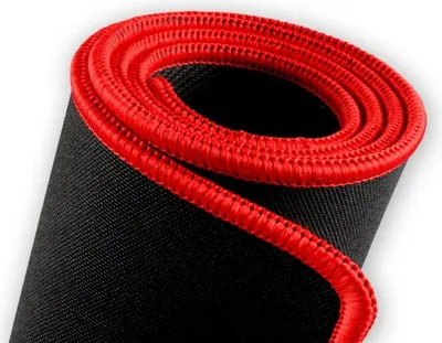 Zdjęcie produktu dla Savio Turbo Dynamic L, Czarny, Czerwony, Monochromatyczny, Tkanina, Guma, Podkładka antypoślizgowa, Podkładka dla graczy