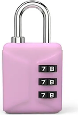 Produktbild von Zahlenschloss, Farbe:Rosa