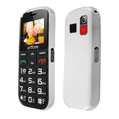 Obrázok produktu pre caseroxx ochranný obal TPU kryt kompatibilný s Artfone CS182/188, gumená taška na mobilný telefón biela priehľadná