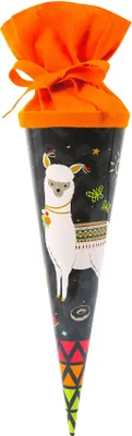 Produktbild von Goldbuch Schultüte 35 cm HAPPYlife Lama, Farbe: Mehrfarbig, Größe: 35 x 11,5 cm