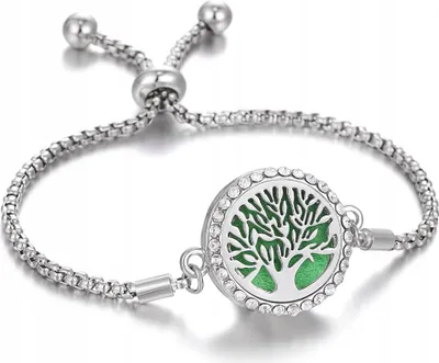 Zdjęcie produktu dla BRANSOLETKA DO AROMATERAPII STAL Drzewo Życia B06