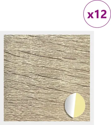 Image de Couverture de vis auto-adhésive 12 pcs Chêne Sonoma