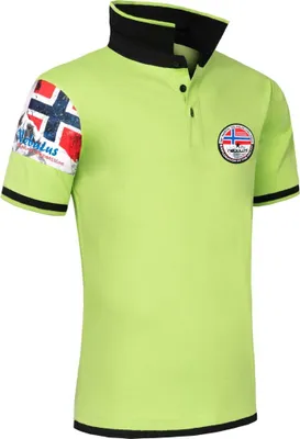 Produktbild von Nebulus Poloshirt PARAS Herren, Shirt, Sweatshirt, Polo, P4010 - Herren, lime-schwarz, XXL