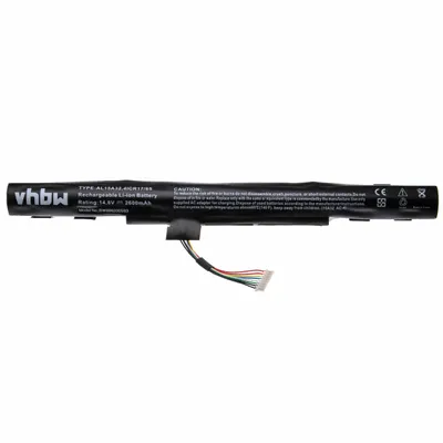 Produktbild von vhbw Akku Ersatz für Acer AL15A32, AL15A32 (4ICR17/65), KT.00403.025, KT.004B3.025, KT.00403.034 für Notebook (2600mAh, 14,8V, Li-Ion, schwarz)