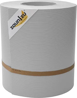 Produktbild von Sichtschutzstreifen zaun|zu RILLE MAXI 26m Rolle Blende für 24cm Gittermatten Lichtgrau 26m