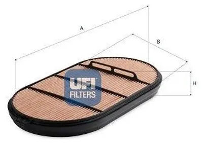 Obrázok produktu pre Vzduchový filter UFI 27.I26.00 Filtračná vložka