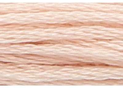 Image de Fil à broder Anchor, torsadé, 8 mètres, rose pâle, coton, couleur 892, 6 brins