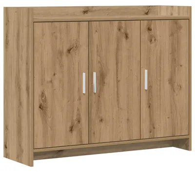 Immagine prodotto di Mobile bar in legno massello di quercia, artigianale, dimensioni 98,5 x 33 x 80 cm
