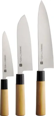 Produktbild von Chroma Haiku Messerset: kleines + großes Kochmesser + Santoku