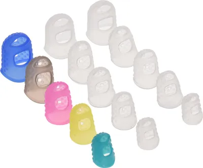 Image de Le kit d'accessoires pour guitare contient 15 pièces de protège-doigts en silicone + 10 pièces de médiators pour débutants acoustiques