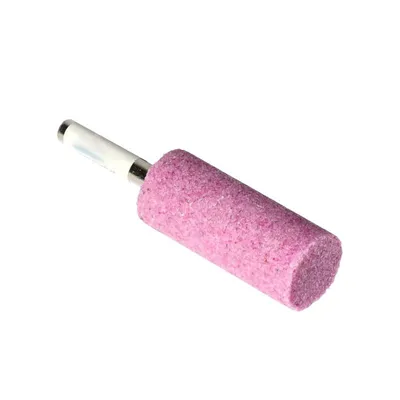 Produktbild von Schleifscheibe mit Schaft, 20 x 40 x 6 mm, rosa, zylindrische Aufnahme