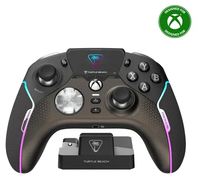 Produktbild von Turtle Beach Stealth Ultra Wireless Hochleistungs-Gaming-Controller mit Schnellladedock, Anpassbare Trigger-Stop und Befehlsanzeige für Xbox Series X|S, Xbox One und PC [Offiziell Lizenziert für Xbox], Gamepad, Android, PC, Xbox One, Xbox Series S, Xbox Series X, D-Pad, Menü-Taste, Schaltfläche Teilen, View button, Analog / Digital, Verkabelt & Kabellos, Bluetooth/USB