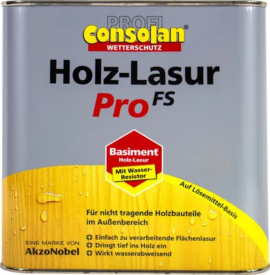 Produktbild von 5 Liter Consolan Holzlasur Pro-FS nussbaum