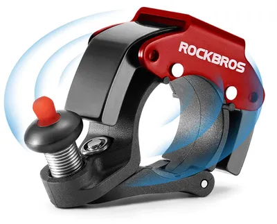 Produktbild von ROCKBROS Fahrradklingel Mini Fahrrad Klingel 100 dB aus Alu – Rot
