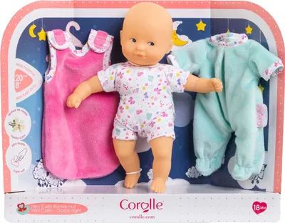 Immagine prodotto di Corolle baby doll Mini Calin set della buonanotte - farfalle - 20 cm - bambola morbida