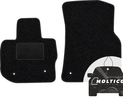 Produktbild von moto-MOLTICO Vorne Fußmatten Auto Velours Autoteppiche Schwarz Automatten Set 2-teilig passend für BMW X4 G02 ab 2019