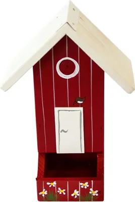 Produktbild von Futterhaus für Vögel, Vogelfutterhaus aus Holz, Wandmontage, Vogelhaus