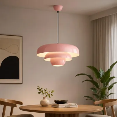 Produktbild von Opviq, Moderne Pendelleuchte in Hellgrün, Metall, Ø43 cm, E27, 40W