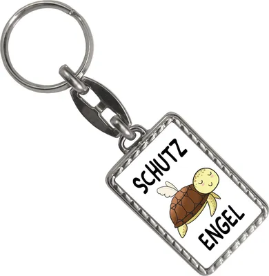 Produktbild von Schutzengel Schildkröte Schlüsselanhänger mit Bordüre