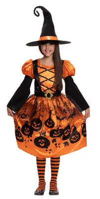 Atosa Hexenkostüm Für Mädchen – Elegantes Samtkleid Mit Spitzhut, Perfekt Für Halloween & Karneval