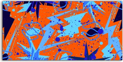 Produktbild von Coloray Spritzschutz aus Glas 140x70  Wandkunst Küchenrückwand Foto Wand Abstraktes Muster Abstraktion