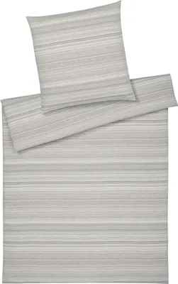 Produktbild von elegante Halbleinen-Bettwäsche-Garnitur Flair Farbe Natural Größe 155x220+80x80