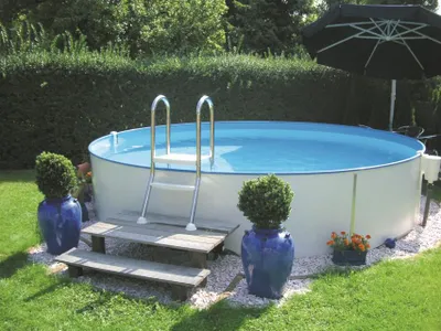 Produktbild von myPOOL Poolsets Premium Rund mit Sandfilteranlage - weiß Ø 2,50 x 1,20 m