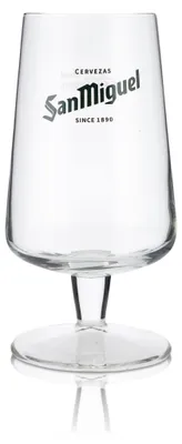 Produktbild von San Miguel Glas 0,3l Pokal Tulpe Cerveza Gläser Spanien Brauerei International