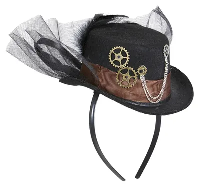 Immagine prodotto di Mini cappello a cilindro con ruote dentate - Costume di Carnevale per Halloween