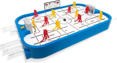 Produktbild von Eishockey-Gesellschaftsspiel aus Kunststoff in einer Schachtel (53 x 30,5 x 7 cm)