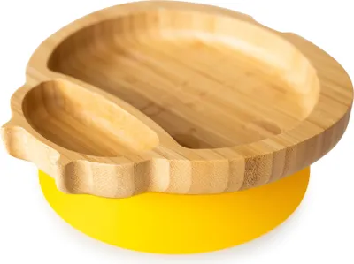 Immagine prodotto di Piatto in bambù Buburuza, giallo, ecologico