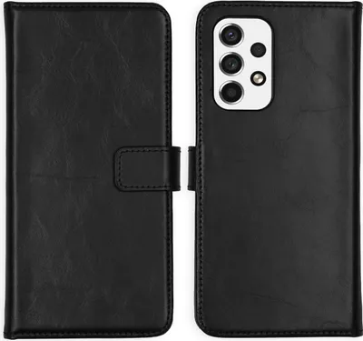Immagine prodotto di Selencia Custodia a libro in vera pelle Samsung Galaxy A53 - Nero