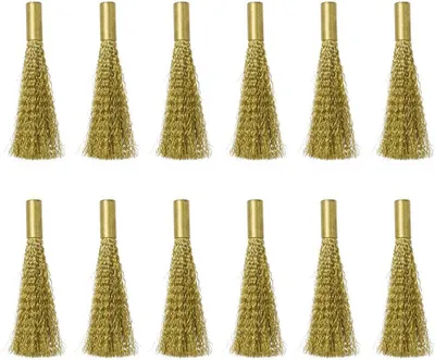 Produktbild von TOOLCRAFT Messingbürste Messing 12teilig 12 St.