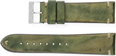 Produktbild von Uhrenarmband Rindleder 198820-22 Vintage-Passion moosgrün 22mm