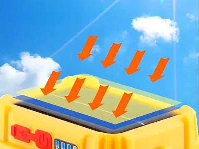 Zdjęcie produktu dla Verk 12373 Kempingowa lampa solarna z latarką LED 2w1, zielona
