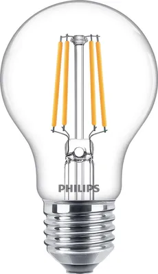 Zdjęcie produktu dla Philips Żarówka żarnikowa przezroczysta 40 W A60 E27 x 2, 4,3 W, 40 W, E27, 470 lm, 15000 h, Ciepłe białe