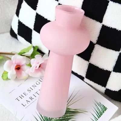 Produktbild von Dekovase Rosa Blumenvasen Modern Keramik Tischdeko Innenbereich Deko