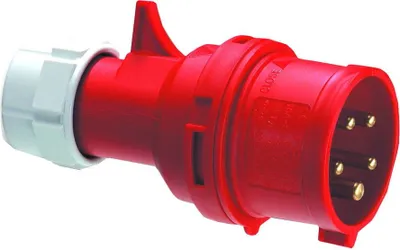 Zdjęcie produktu dla Wtyczka przenośna PCE Shark 015-6 16A 400V 3P+Z+N IP44 – czerwona