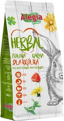 Produktbild von ALEGIA Kräutertrockenfutter für Kaninchen - 600g