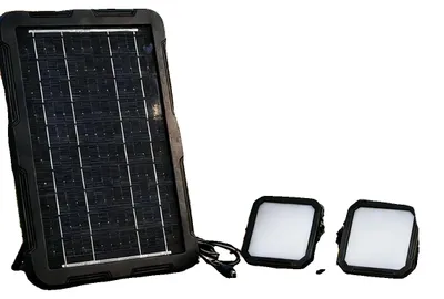 Obrázek produktu pro Venkovní solární svítidlo, moderní design, možnost regulace jasu, kapacita 6000 mAh, 2 kusy