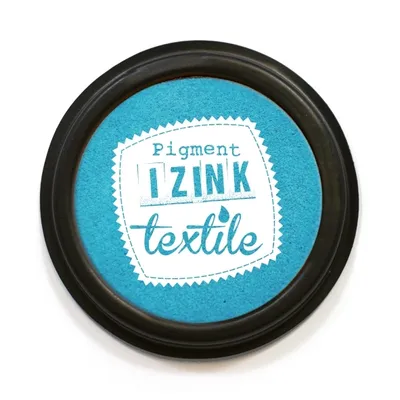 Produktbild von Aladine IZINK Pigment Stempelkissen - Textil Pastel / Türkis