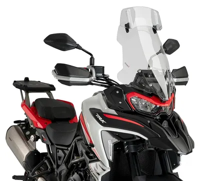 Productafbeelding van PUIG toerwindscherm met transparante deflector, geschikt voor Benelli