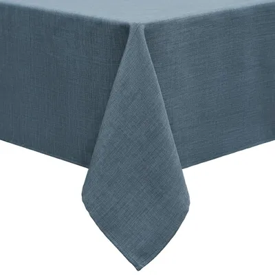 Produktbild von Tischdecke Leinenoptik Eckig 140 x 300 cm Blau