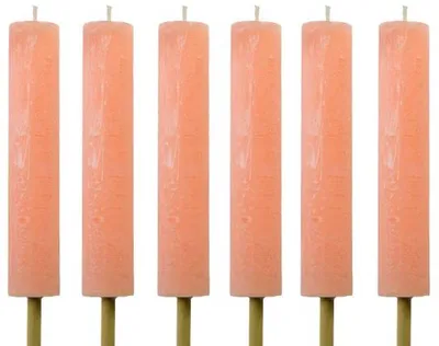 Obrázok produktu pre Sada 6 vonkajších sviečok Cactula Lemonade – Ø 3,8 x 20 cm – doba horenia 10 hodín – rustikálne záhradné sviečky