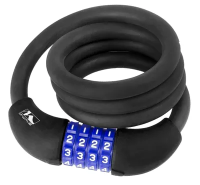 Produktbild von M-Wave Kabel Ziffernkombination Silikon 1000 x 12 mm schwarz