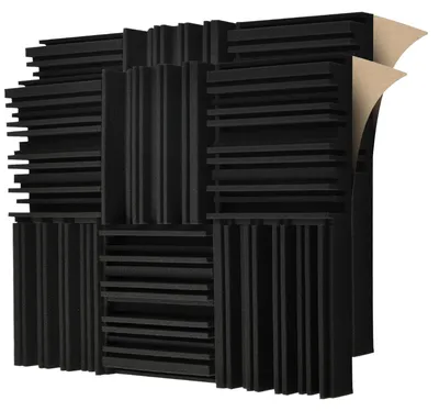 Zdjęcie produktu dla Solidchoice - Samoprzylepne panele akustyczne - Izolacja akustyczna do ścian, 30x30x5 cm