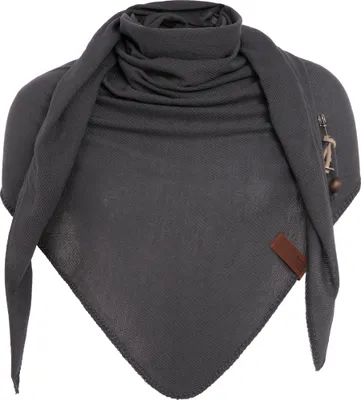Produktbild von Knit Factory Lola Dreieckstuch - Anthrazit - 190x85 cm
