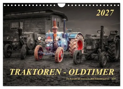 Produktbild von Traktoren - Oldtimer (Wandkalender 2027 DIN A4 quer), CALVENDO Monatskalender