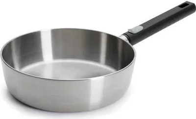 Produktbild von Woll, Logic Steel Hochrandpfanne, Ø 24 cm, 7 cm hoch, 2,7 Liter, mit abnehmbarem Stiel, Induktion
